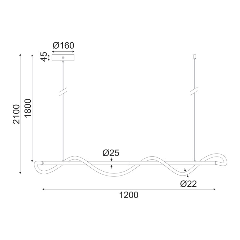 Φωτιστικό Οροφής Led Aca Kyma Zm36Ledp120Bk Black Home Φωτιστικά Spitishop