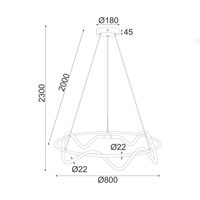 Φωτιστικό Οροφής Led Aca Kyma Zm36Ledp80Bk Black Home Φωτιστικά Spitishop