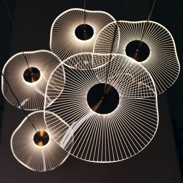 Φωτιστικό Οροφής Πολύφωτο LED Aca Ninfea ZM34LEDP55BR Brass