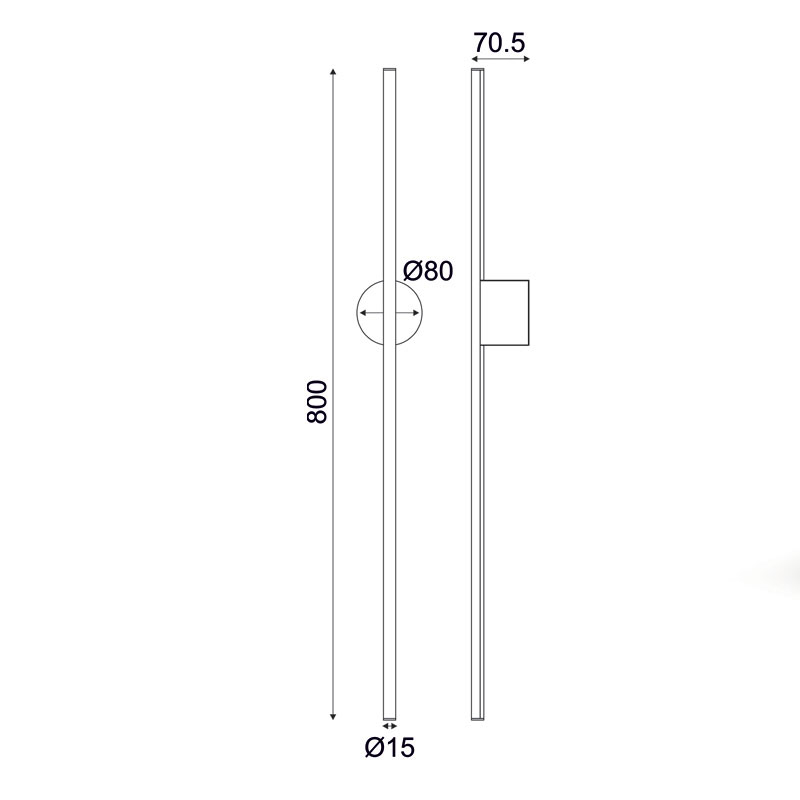 Απλίκα Τοίχου Led Aca Avenue Zm16Ledw80Wh White Home Φωτιστικά Spitishop