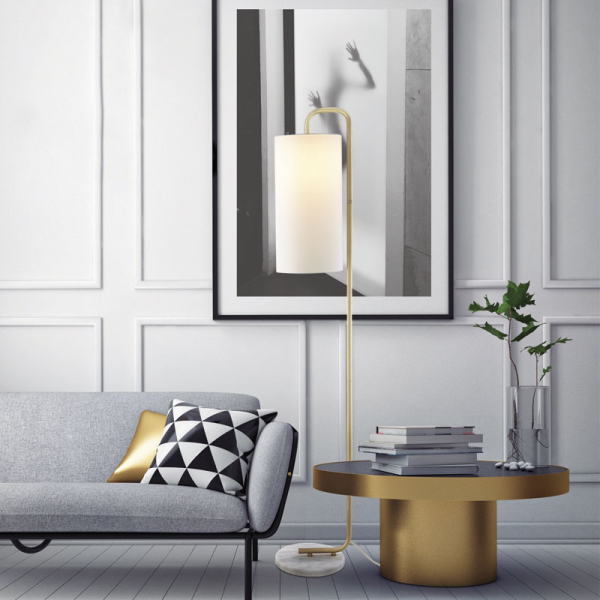 Φωτιστικό Δαπέδου Aca Osaka ML121811F Gold/White