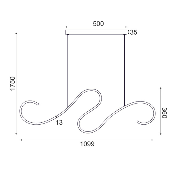 Φωτιστικό Οροφής LED Aca Calista YL1809LEDPBK Black