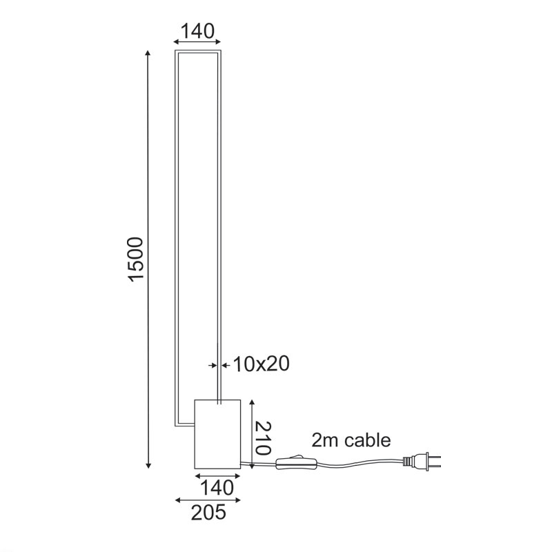 Φωτιστικό Δαπέδου Led Aca Aelia Pn30Ledfbk Black Matt Home Φωτιστικά Spitishop