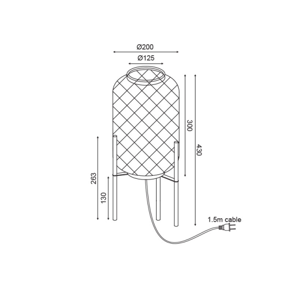Πορτατίφ Aca Sahara AR3191T43NB Bamboo