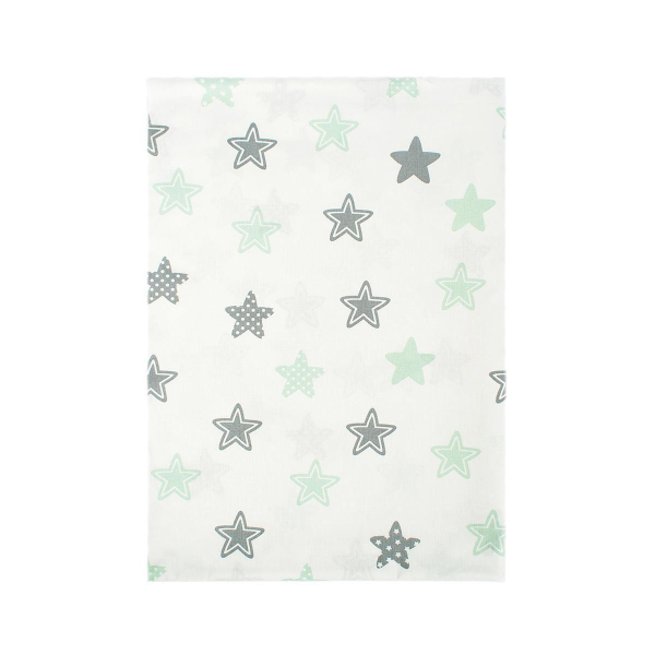 Σεντόνι Λίκνου Επίπεδο (80x110) Dimcol Star 101 Green