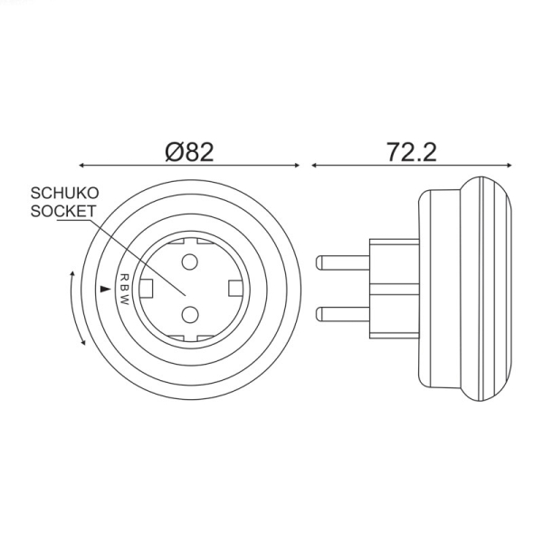 Παιδικό Φωτάκι Νυκτός LED Με Πρίζα Aca SF09LED