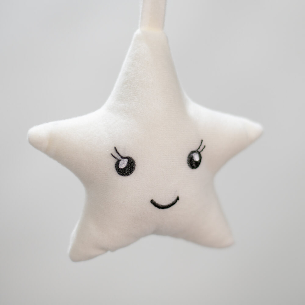 Μπάρα Παιχνιδιών Για Ρηλάξ/Παρκοκρέβατο Bebe Stars Grey 801-186