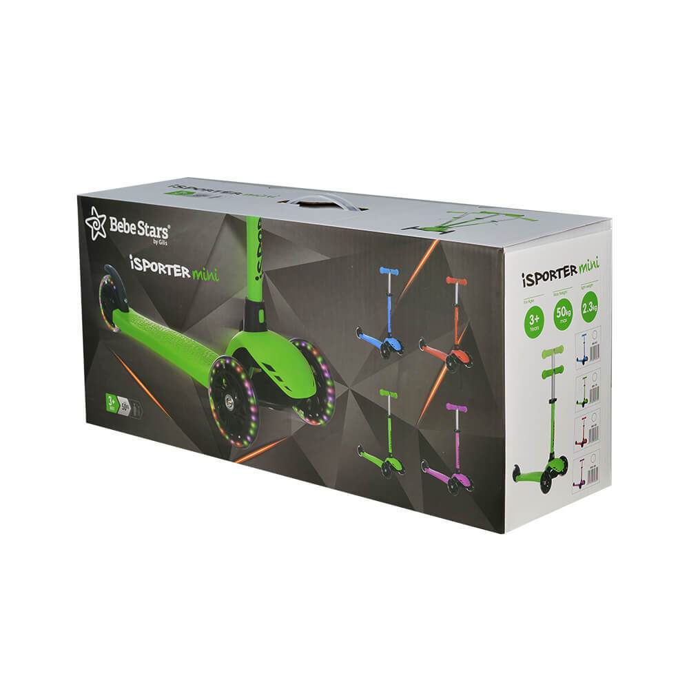 Παιδικό Πατίνι Τρίτροχο (3+ Ετών) Bebe Stars Isporter Mini Light Green 650-174 Home Προώθηση All Categories Random Που Δε Θελουμε Να Φαινονται σε 