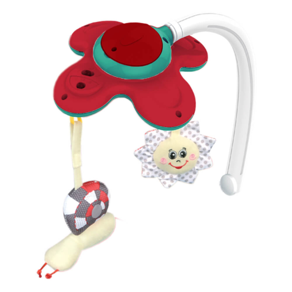 Ρηλάξ Με Δόνηση (0-36 Μηνών/Έως 18kg) Bebe Stars Snooze 3 In 1 Red 324-180