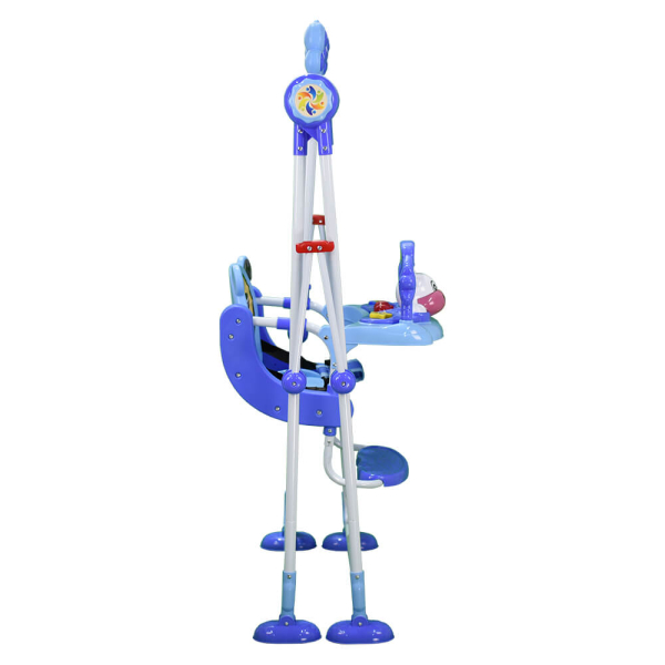 Πτυσσόμενη Κούνια Παιδική (131x80x125) Bebe Stars Cow Blue 021-181