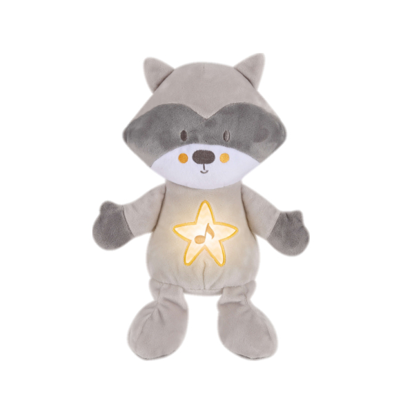 Φωτεινός Αγκαλίτσας Με Ήχο Bebe Stars Raccoon 856-186