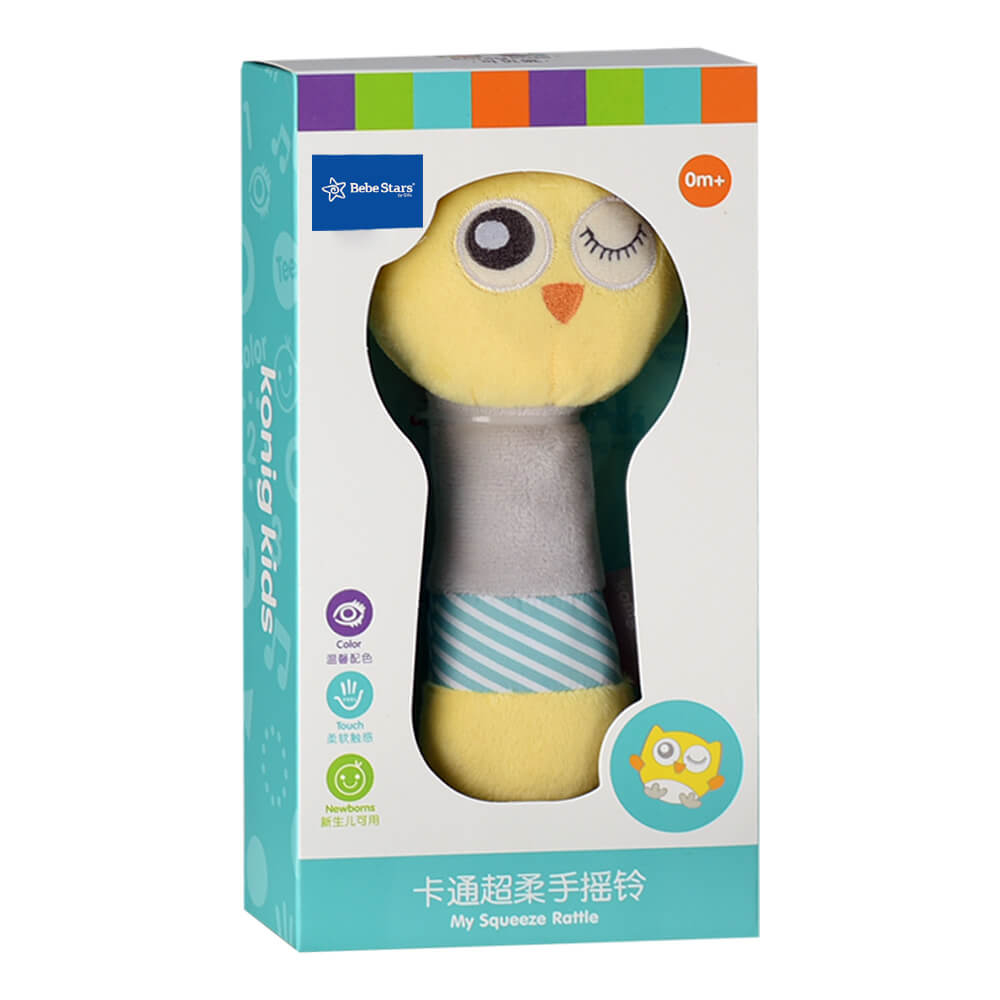 Κουδουνίστρα Bebe Stars Owl 858-174 Home Παιχνίδια Κουδουνίστρες Spitishop