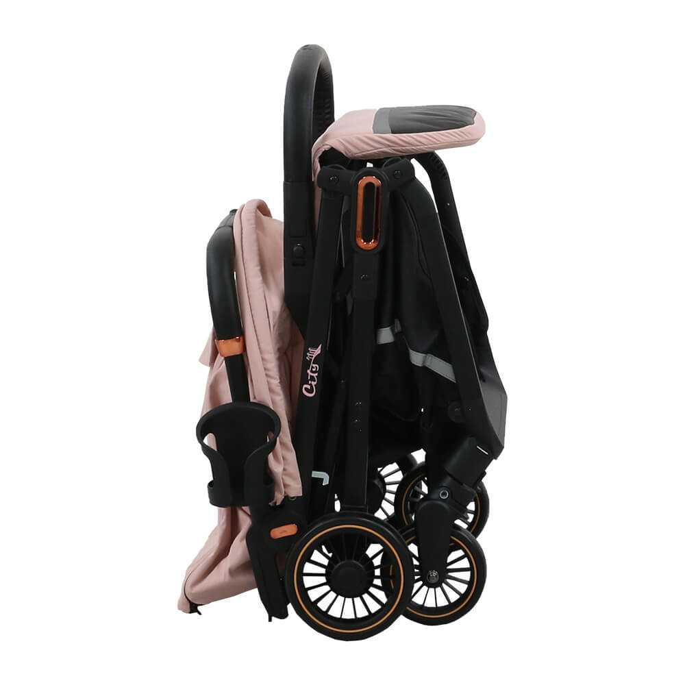 Καρότσι (0-36 Μηνών Έως 15Kg) Bebe Stars City Automatic Powder Pink 193-185 Home Βρεφικά Καρότσια Μωρού Spitishop