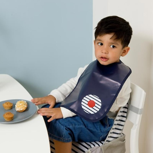 Σαλιάρες 6-36 Μηνών (Σετ 2τμχ) Baby To Love Blue Stripes BTL304096