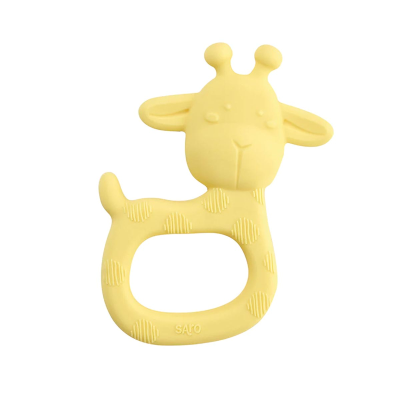 Μασητικό Σιλικόνης Saro Giraffe Party 19031 Κίτρινο