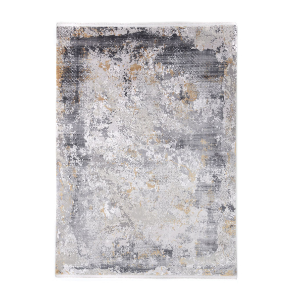 Χαλί Διαδρόμου (80x150) Royal Carpet Bamboo Silk 5984A L.Grey/Anthracite