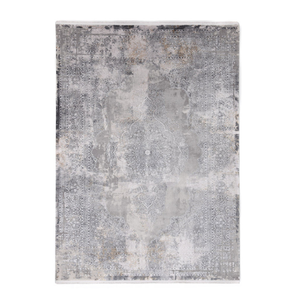 Χαλί Διαδρόμου (80x150) Royal Carpet Bamboo Silk 5988C L.Grey/Anthracite