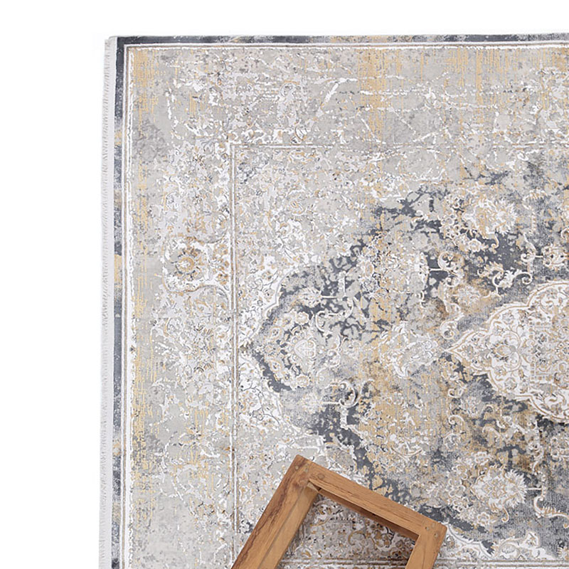 Χαλί Διαδρόμου (80X150) Royal Carpet Bamboo Silk 5991A L Grey Anthracite Home Χαλιά Διάδρομοι Spitishop