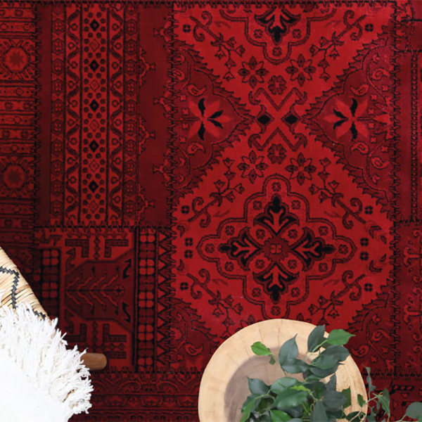 Χαλιά Κρεβατοκάμαρας (Σετ 3τμχ) Royal Carpet Afgan 7675A D.Red