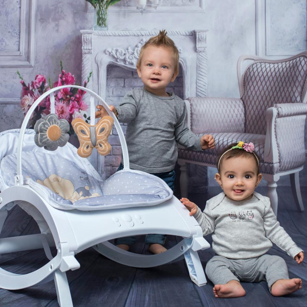 Ηλεκτρικό Ρηλάξ (0-6 Μηνών/Έως 9kg) Lorelli Enjoy 1011011 Beige Daisy