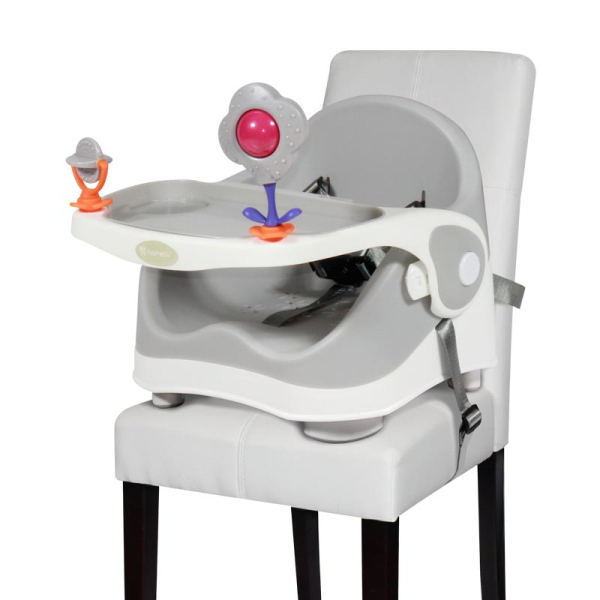 Φορητό Καθισματάκι Φαγητού (6-36 Μηνών/Έως 15kg) Lorelli Twinkle 1010028 Pixi Grey & White