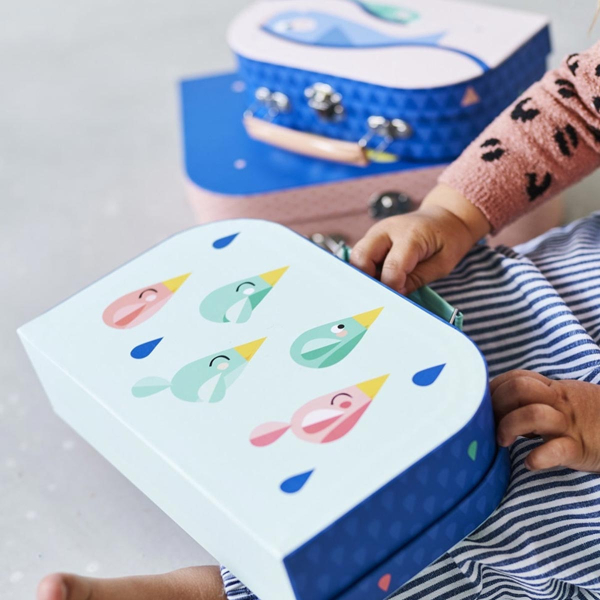 Βαλίτσες Αποθήκευσης (Σετ 3τμχ) Petit Monkey Glow In The Dark PTM-SC4