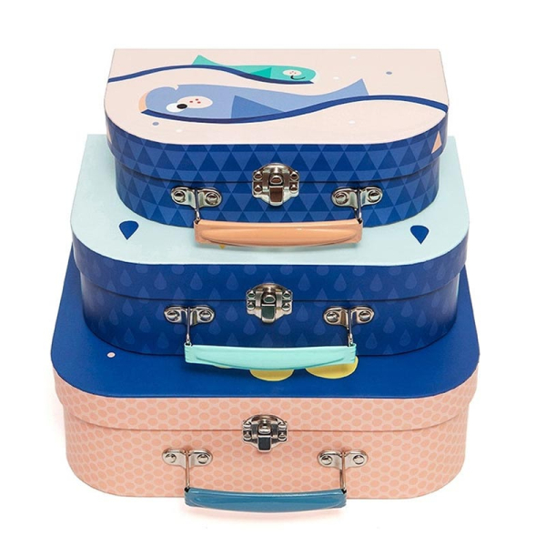 Βαλίτσες Αποθήκευσης (Σετ 3τμχ) Petit Monkey Glow In The Dark PTM-SC4