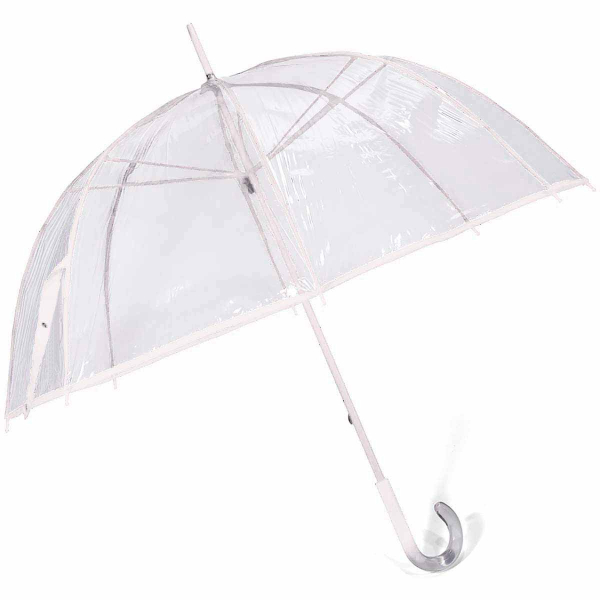 Ομπρέλα Βροχής Μπαστούνι Αυτόματη Benzi PA060 White