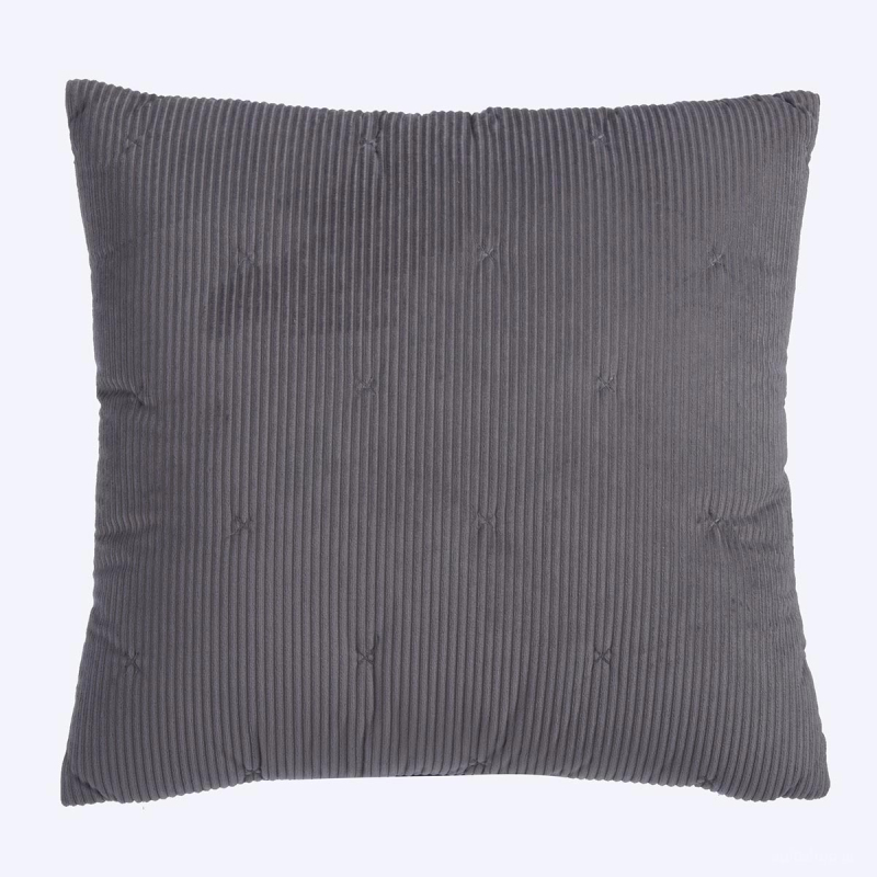 Διακοσμητικό Μαξιλάρι Κοτλέ (45x45) Nef-Nef Homeware Elements Kotler Anthracite