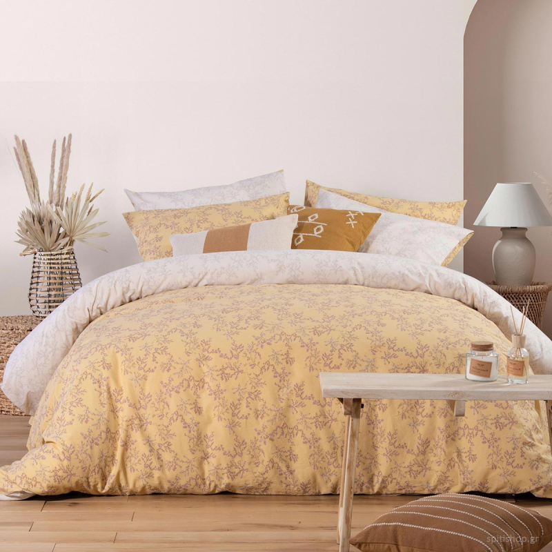 Παπλωματοθήκη Μονή (Σετ 170x240) 2 Όψεων Nef-Nef Homeware Smart Femme Yellow