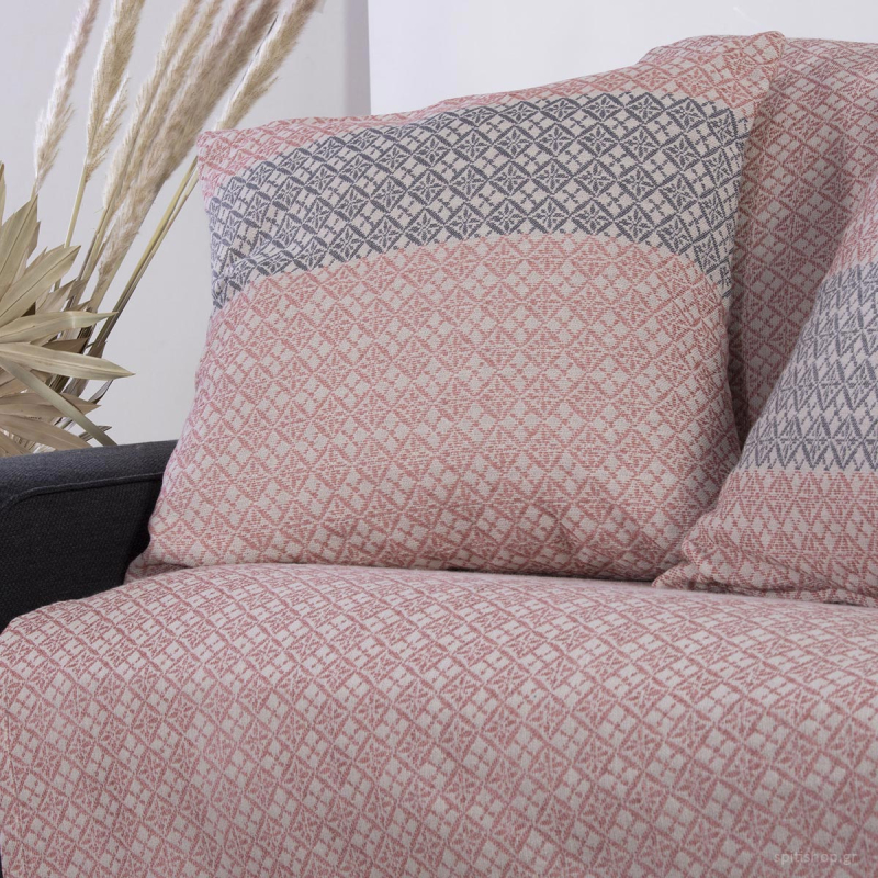 Διακοσμητικό Μαξιλάρι (50x50) Nef-Nef Homeware Quaver Pink