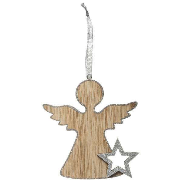 Χριστουγεννιάτικο Στολίδι (11x10) A-S Wooden Angel 175906