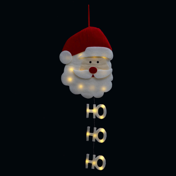 Χριστουγεννιάτικο Κρεμαστό Διακοσμητικό Με Led (39x50) F-R Santa 878391