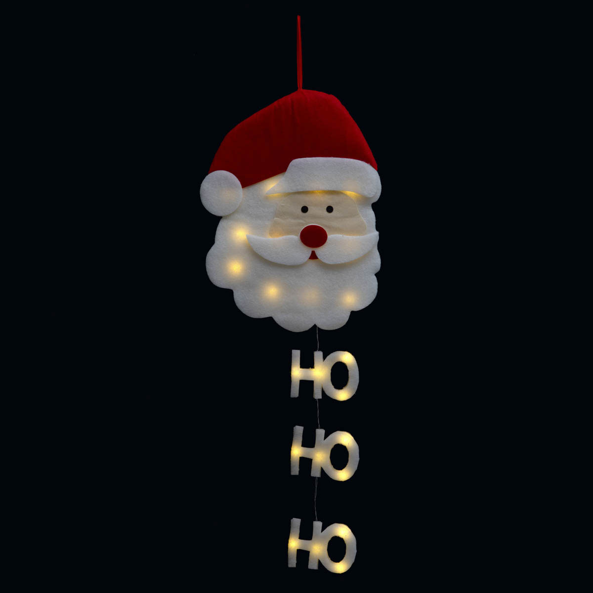 Χριστουγεννιάτικο Κρεμαστό Διακοσμητικό Με Led (39×50) F-R Santa 878391