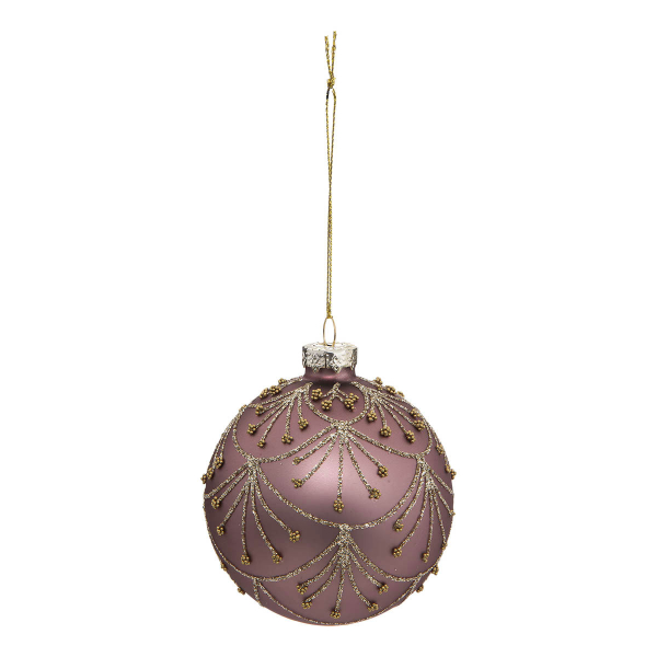 Χριστουγεννιάτικο Στολίδι (Φ8) A-S Glass Ball Pink 184464
