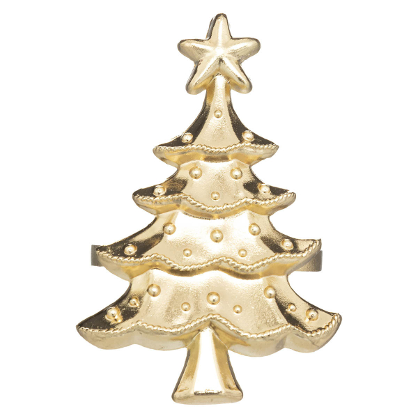 Χριστουγεννιάτικοι Κρίκοι Πετσέτας Φαγητού (Σετ 2τμχ) A-S Tree 183356