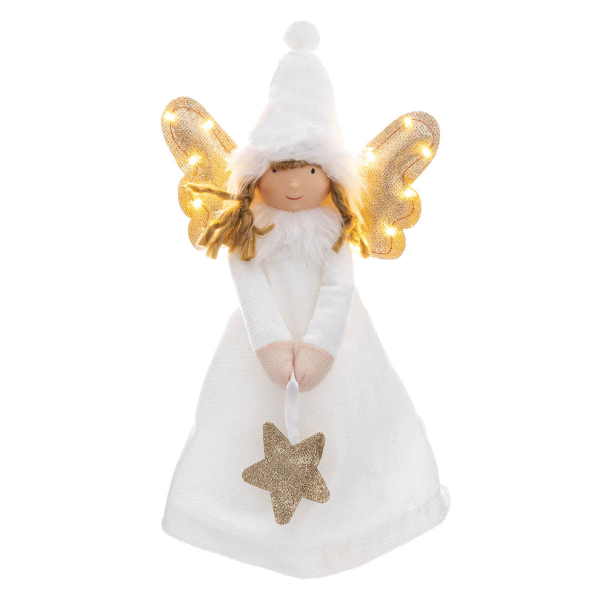 Χριστουγεννιάτικο Διακοσμητικό Με Led (15x11x28) A-S Angel Wings 183304