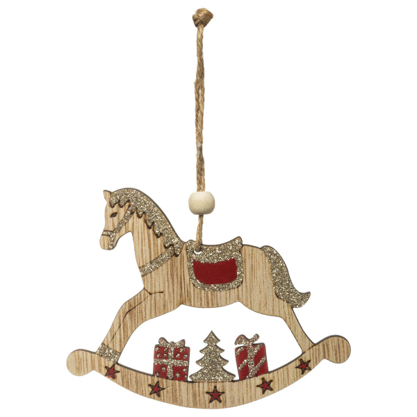 Χριστουγεννιάτικο Στολίδι (11x10) A-S Wooden Rocking Horse 175903