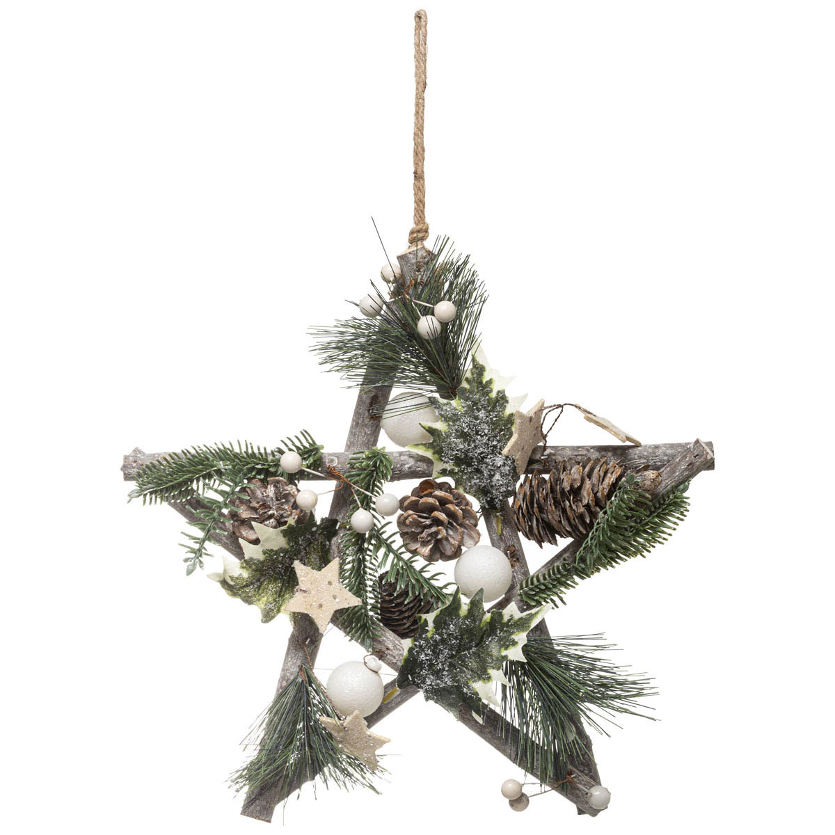 Χριστουγεννιάτικο Κρεμαστό Διακοσμητικό (30×30) A-S Nature Branch Star 142912S
