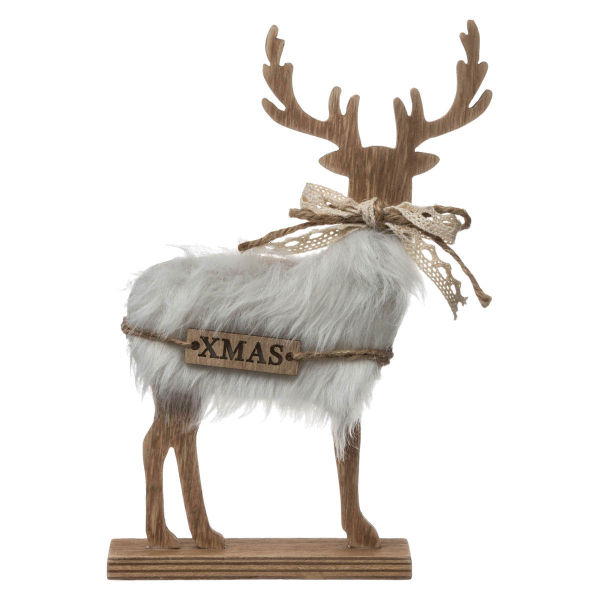 Χριστουγεννιάτικο Διακοσμητικό (15x21.5) A-S Fur Reindeer 153513
