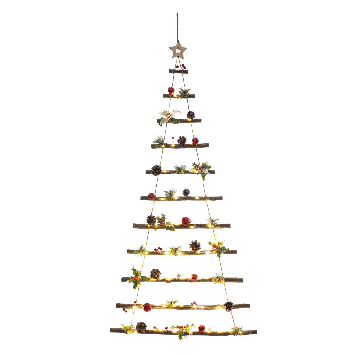 Χριστουγεννιάτικο Κρεμαστό Δεντράκι Με Led (60×120) A-S Deco Tree 183769