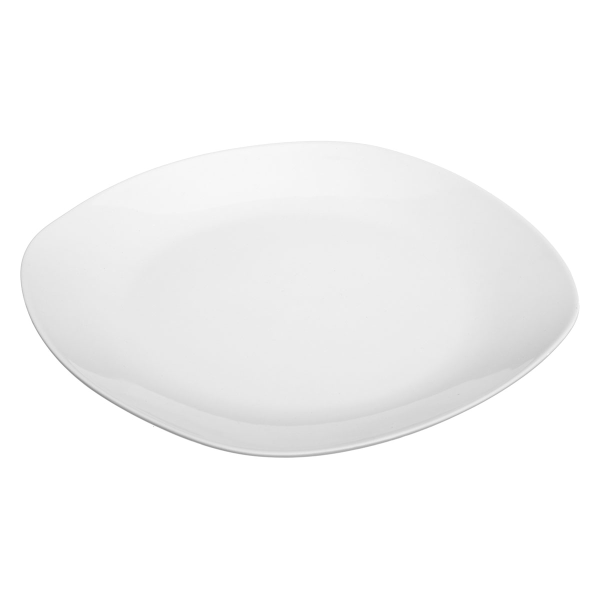 Πιάτο Φαγητού Ρηχό (25×25) S-D Square White 154035 219944