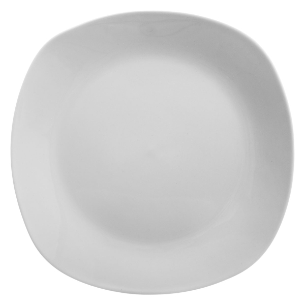 Πιάτο Φαγητού Ρηχό (25x25) S-D Square White 154035