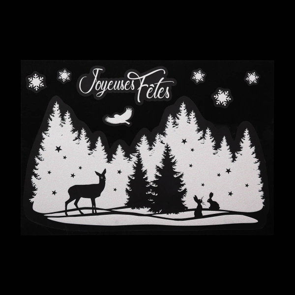 Χριστουγεννιάτικα Αυτοκόλλητα Παραθύρου Διπλής Όψης A-S 169529