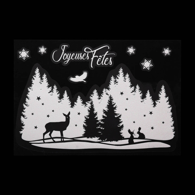 Χριστουγεννιάτικα Αυτοκόλλητα Παραθύρου Διπλής Όψης A-S 169529