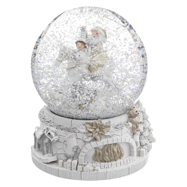 Χριστουγεννιάτικη Χιονόμπαλα (Φ10) F-R White Santa 183808