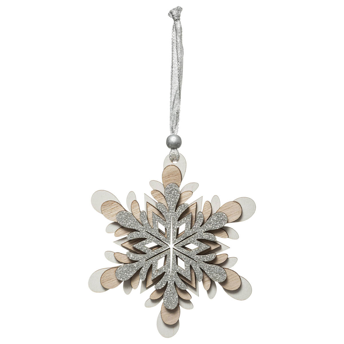 Χριστουγεννιάτικο Στολίδι (12×12) A-S Silver Snowflake 175946