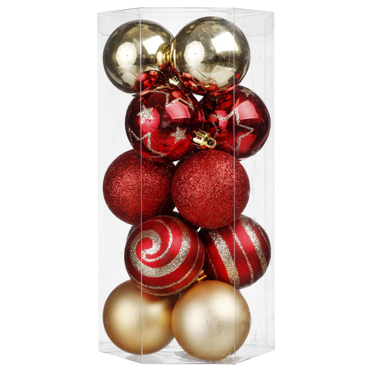 Χριστουγεννιάτικα Στολίδια (Σετ 15μχ) A-S Red/Gold 694504A