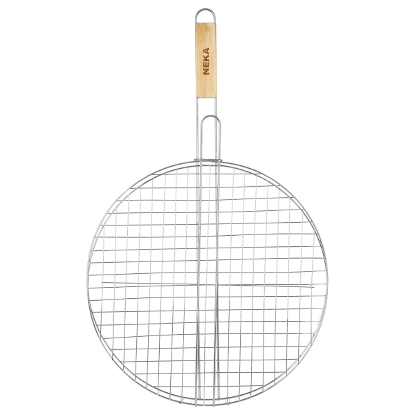 Στρογγυλή Σχάρα Ψησίματος (Φ40) Με Ξύλινη Λαβή N-K 118041