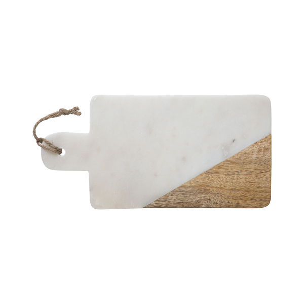 Πλατώ Σερβιρίσματος (15x30) S-D White Marble 173702A